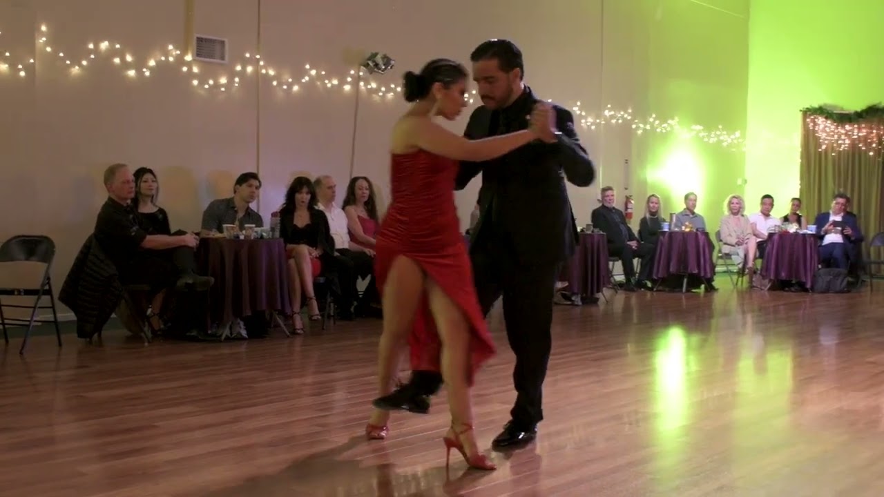 Sandra Martinez and Santiago Sarabia at Milonga Gavito 2/3