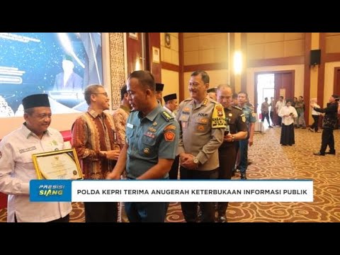 POLDA KEPRI TERIMA ANUGERAH KETERBUKAAN INFORMASI PUBLIK TAHUN 2024