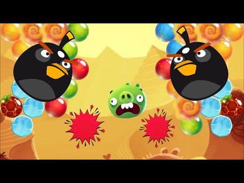 AB POP Angry Birds Level 202-204 game play hard level Win Win with high score!