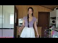 Asian Pilates Girl Shows Off Her Body Showing Her Cleavage 2