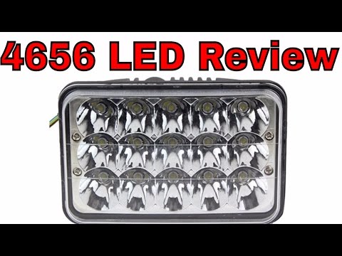 4"X6" 15 LED Light Clear Sealed Beam Headlight H4 H4651 H4652 H4656 H4666 MajorDepot.com