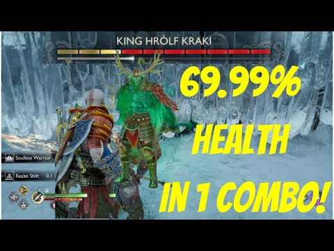 This Combo takes 70% of King of Berserker's Health before the fight even begins! God of war Ragnarok