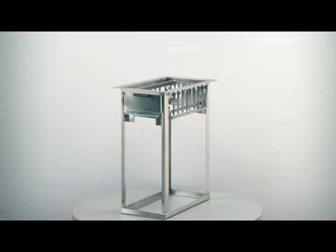Lakeside 973 Stainless Steel Drop-In Cup & Glass Rack Dispenser, 6 Racks 5 image