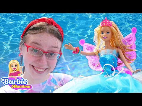 Barbie-nukke on merenneito ja keiju! Nuket ja lasten lelut. Suomenkielisiä lastenohjelmia