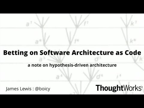 Betting on Evolutionary Architecture - James Lewis