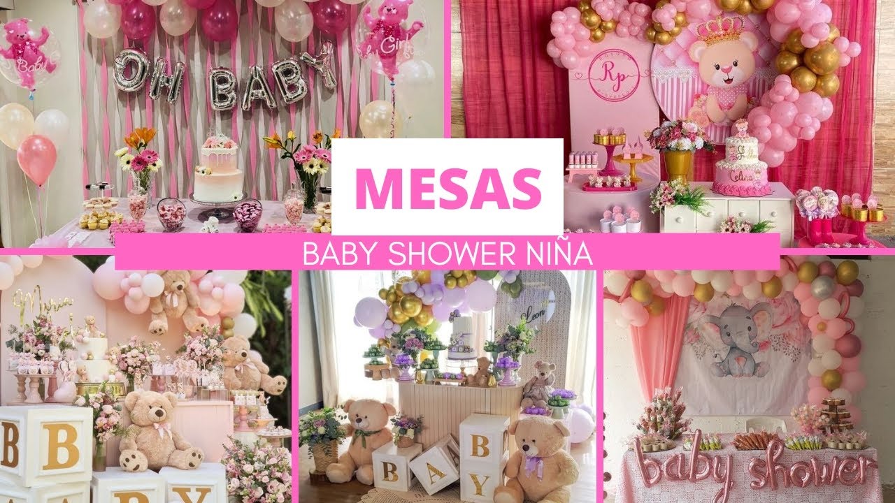 🎀🍬 Ideas para una Mesa de Dulces para un Baby Shower de Niña