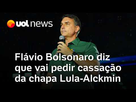 Flávio Bolsonaro muda discurso e diz que pedirá cassação de chapa Lula-Alckmin