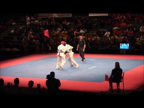EC2017 Kumite Junior Boys 65 70 kg Finale Severyn Palii Ukraine AKA Vs Ruslan Sokol Ukraine SHIRO