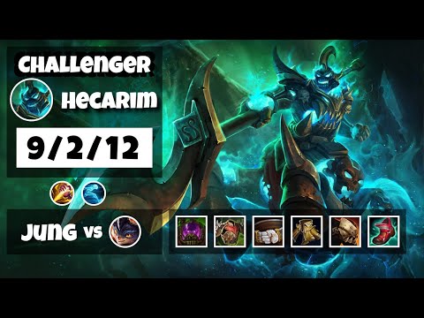 Hecarim vs Rumble KOREAN Challenger JUNGLE (9/2/12) - v11.8
