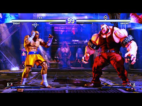 Sagat vs Abigail (Hardest) Street Fighter 5.