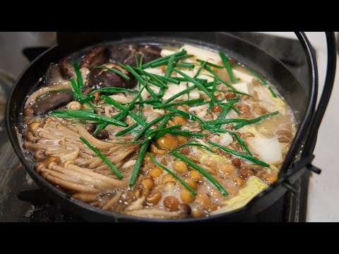 納豆キノコ鍋