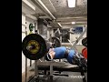 Bench Press 170kg with close grip 1 reps for 10 sets - legs up