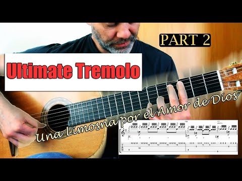 Agustin Barrios Una Limosna por el Amor de Dios - guitar lesson (part 2)