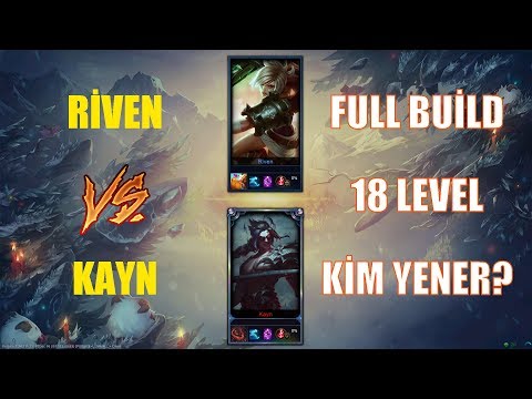 Riven vs Kayn Full Build 18 Level 1v1