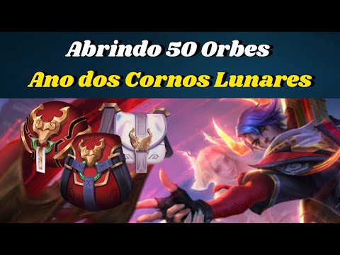 Abrindo 50 Novas Orbes Fera Lunar 2021, 1 Pacote Vermelho Boi Lunar e 2 Sacos Esquadrão Lunar no Lol