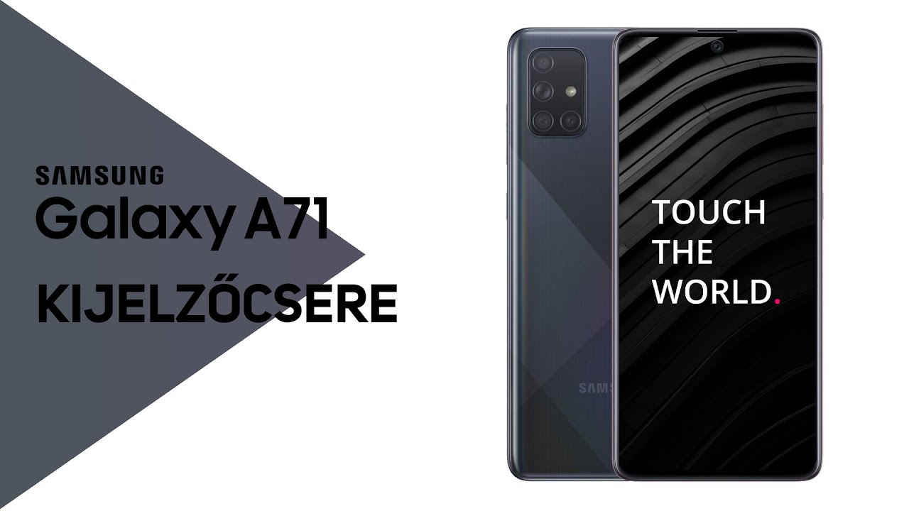 Samsung Galaxy A71 gyári kijelző csere