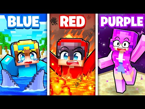 Insane Challenge: Surviving on One Color in Minecraft!