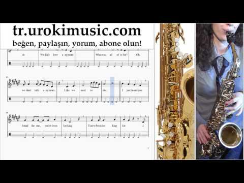 Saksafon tenor dersleri Charlie Puth & Selena Gomez - We Don't Talk Anymore Bölüm#2 um-723