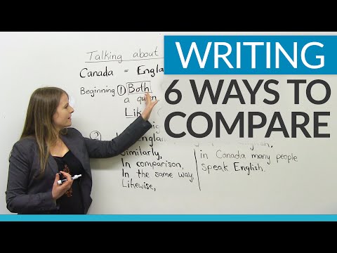 Improve Your Writing - 6 ways to compare
