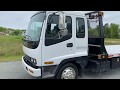 2001 Isuzu Cab Over Diesel Rollback Wrecker 2 Car Tow Truck Manual Shift 6 Speed Transmission