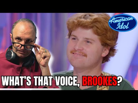 BROOKS ROSSER - American Idol Audition - Vocal Coach Analysis  #americanidol #vocalcoachreacts