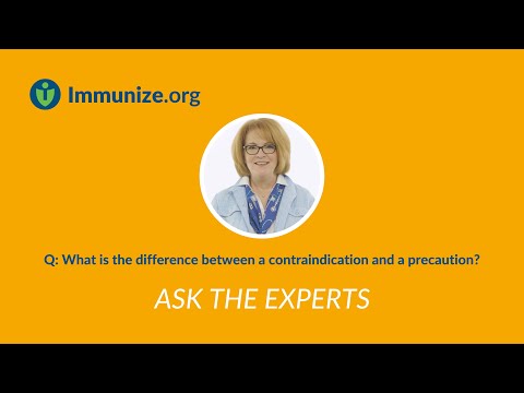 Ask the Experts: Contraindication versus Precaution