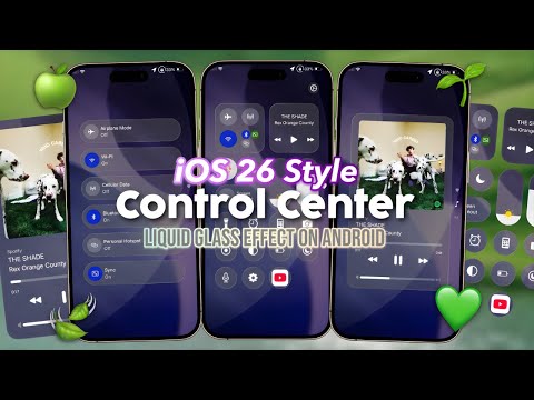 iCenter | iOS 26 Style Control Center Liquid Glass Effect on any Android