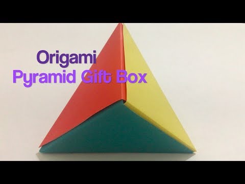 Origami Pyramid Gift Box | 4K