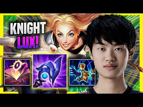 KNIGHT DESTROYING WITH LUX IN KR SOLOQ! - TES Knight Plays Lux MID vs Yone!