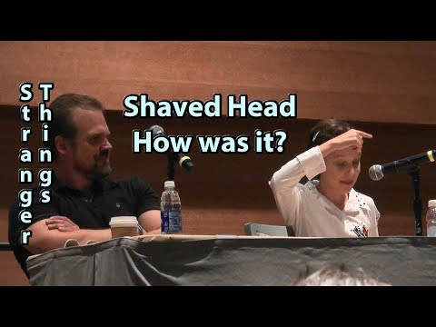 Millie on Saving her head on Stranger Things with David Harbour Phoenix Comicon