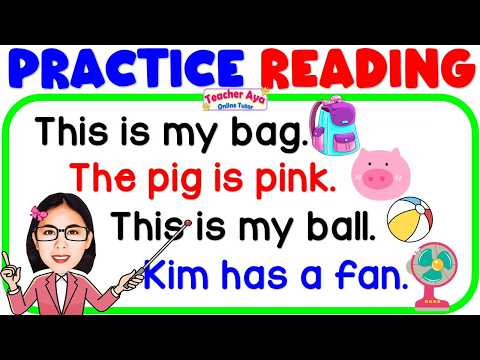 LEARN TO READ CVC Sentences | READING LESSON GRADE1 & 2 | READING TUTORIAL FOR KIDS | READING CLASS