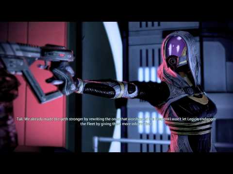 Mass Effect 2: Tali and Legion argue [Solved with Paragon] (1080p)