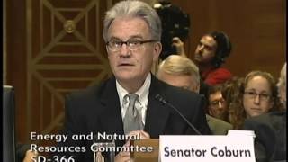 Dr. Coburn&#39;s Testimony on National Parks Before The Senate Committee on Energy &amp; Natural Resources