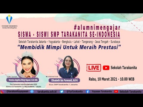 MEMBIDIK MIMPI UNTUK MERAIH PRESTASI BERSAMA VERONICA WINDY PUTRI PARIWISATA INDONESIA BERBAKAT 2020