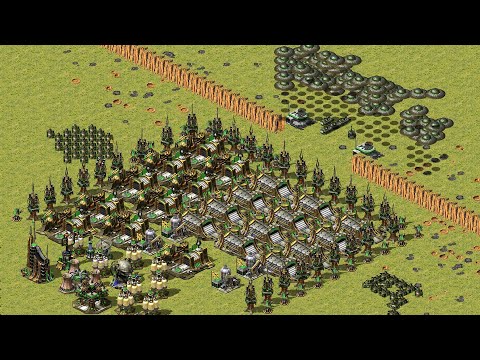 Red Alert 2 Many Gatling Tanks To Defence Before Many Kirov Air