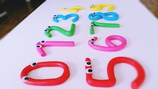 Play Doh Numbers - 0 1 2 3 4 5 6 7 8 9 - Learn To 