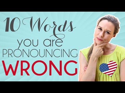 10 Frequently Mispronounced English Words ❌ | English with Jackie