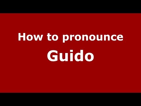 How to pronounce Guido (Spanish/Argentina) - PronounceNames.com