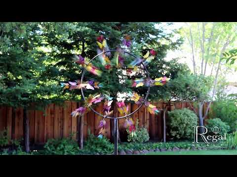 11755 32" Vortex Wind Spinner - Butterflies