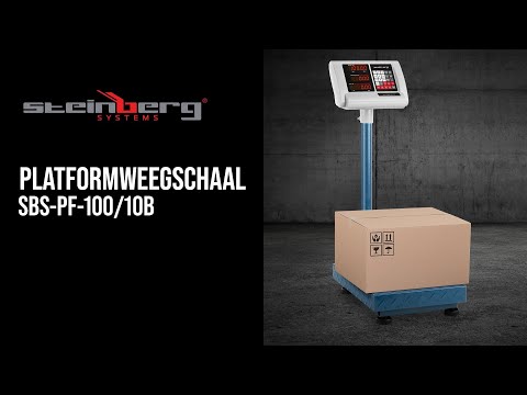Video - Platformweegschaal -  100 kg / 0,01 kg - 40 x 30 cm - opvouwbaar - LED