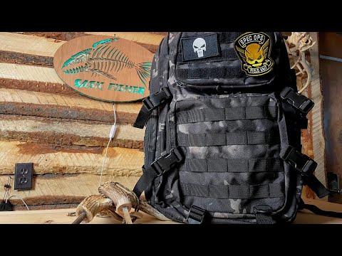 Best Tactical Fishing Backpack 2022 For River / Creek Walking Hiking LOTS Of Room!