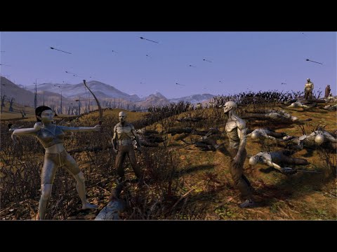 300 ELVEN HUNTRESS VS 25,000 ZOMBIES - Ultimate Epic Battle Simulator UEBS