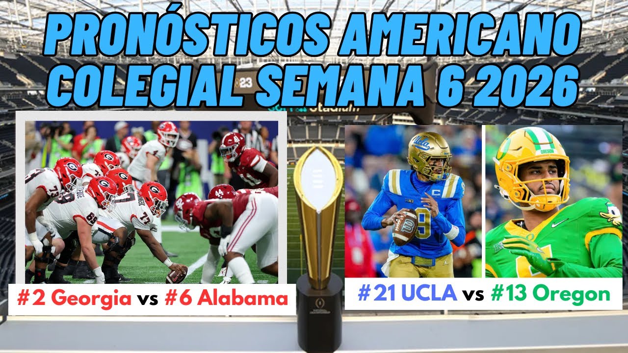 Pronósticos College Football Semana 6: previo y picks de cada partido