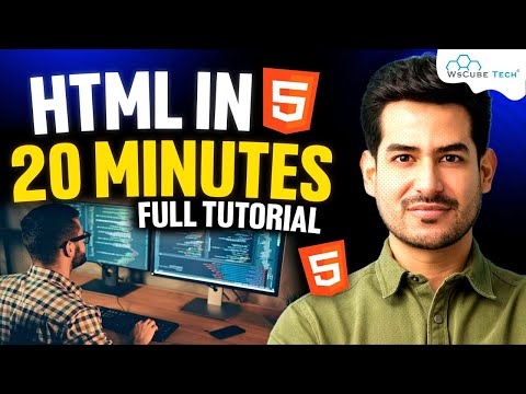 Learn Learn HTML 5 in 20 Minutes and Create Your First Webpage | HTML ...