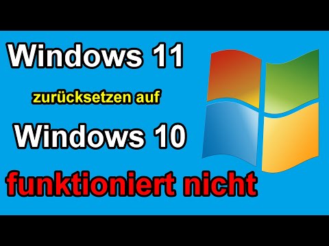 Windows 11 zurücksetzen auf Windows 10 nicht möglich - URSACHE & LÖSUNG