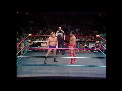 Greg Valentine vs Pedro Morales (IC Title) WWF All Star Wrestling January 1982