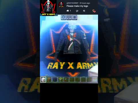 100K Ray X Army YT Logo by ARV - Minecraft Pixel Art Shorts