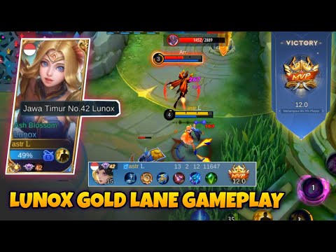 LUNOX GOLD LANE GAMEPLAY | ROAD TO MYTHIC ft LUNOX | LUNOX BEST BUILD 2022 | LUNOX TOP GLOBAL