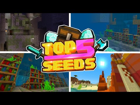 Minecraft Bedrock | TOP 5 BEST SEEDS | Broken Stronghold! (PE, Xbox, PS4, Switch & W10)