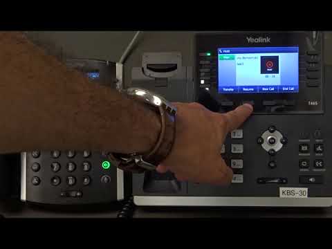 Yealink Call Hold and Resume